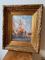 Omer Coppens - Paysage urbain ensoleillé, Antiquités & Art, Enlèvement