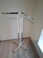 IJzeren staande kapstok op wieltjes, Ophalen, Gebruikt, Metaal, Staande kapstok