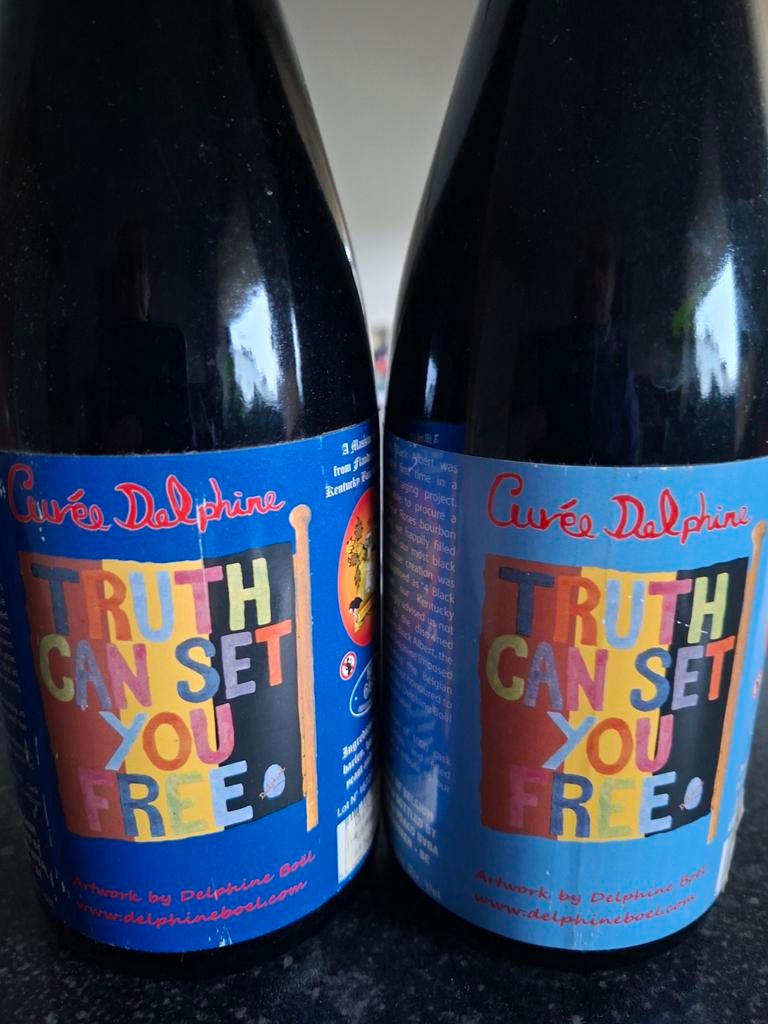 Cuvée Delphine 75 cl 2016., Collections, Marques de bière, Enlèvement ou Envoi