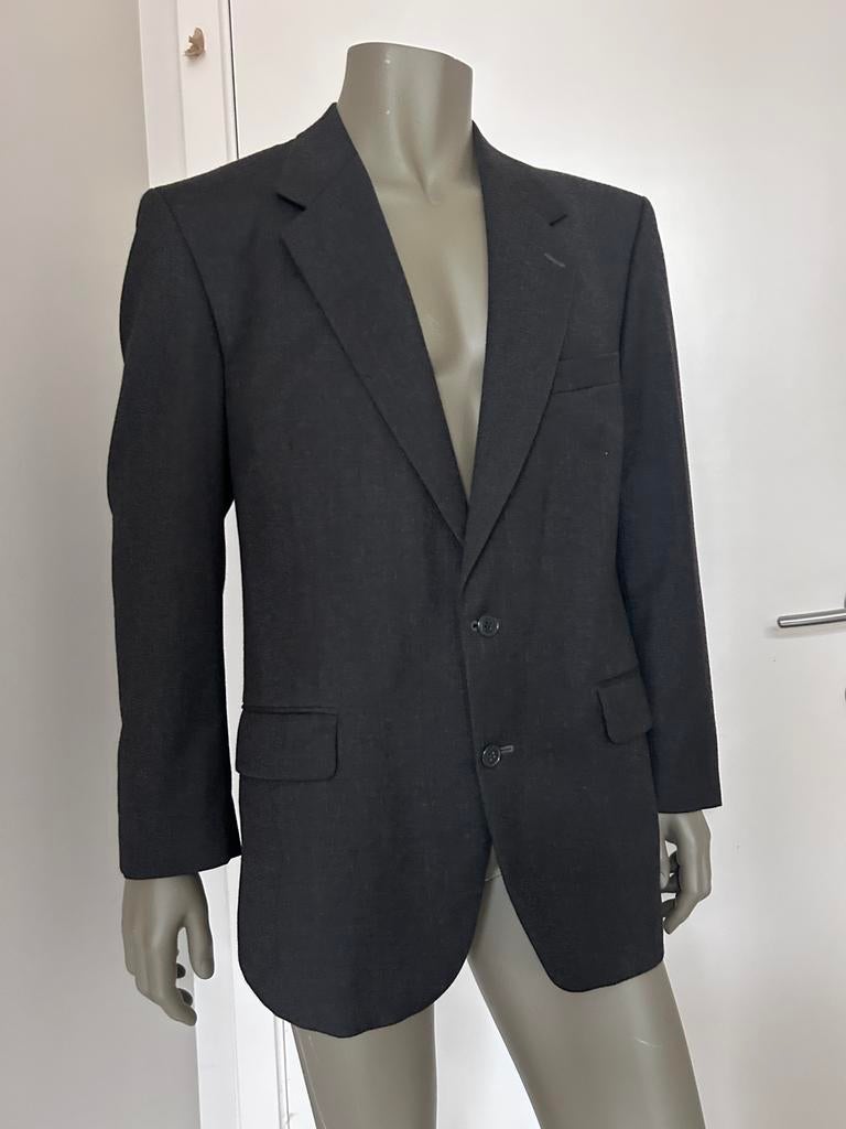 Yves Saint Laurent antracietgrijze wollen blazer FR54, Ophalen of Verzenden, Gedragen, Maat 52/54 (L), Grijs
