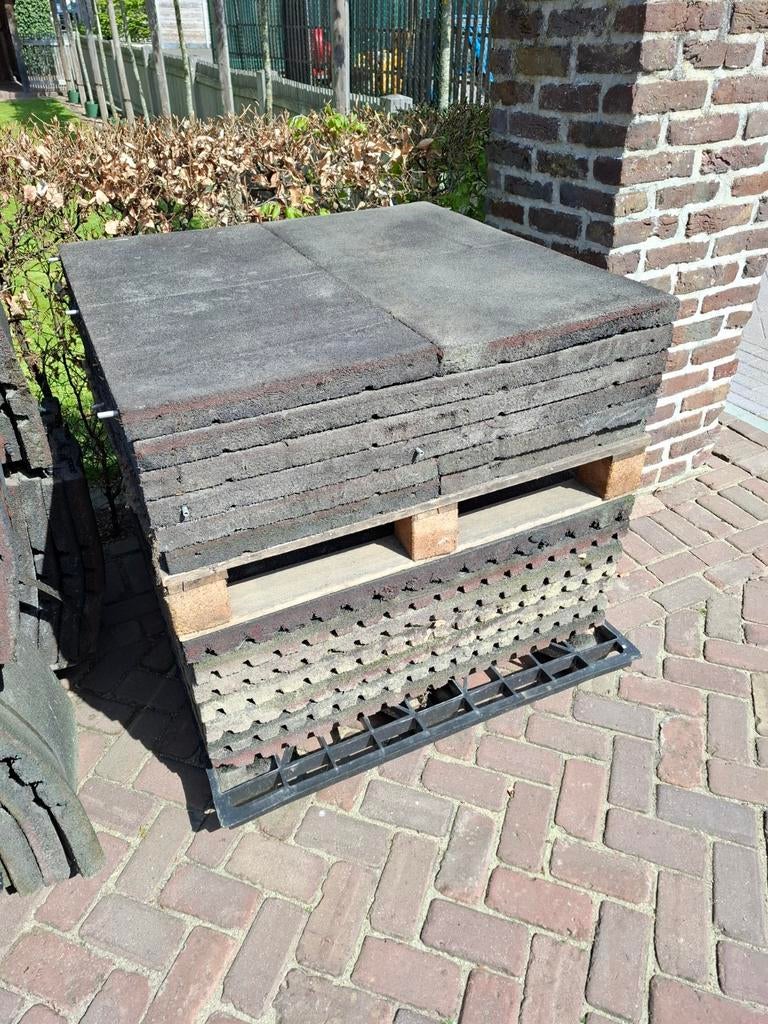 ✅️ Rubberen tegels 100x100x5,5 en 50x100x5,5cm Stalmatten, Dieren en Toebehoren