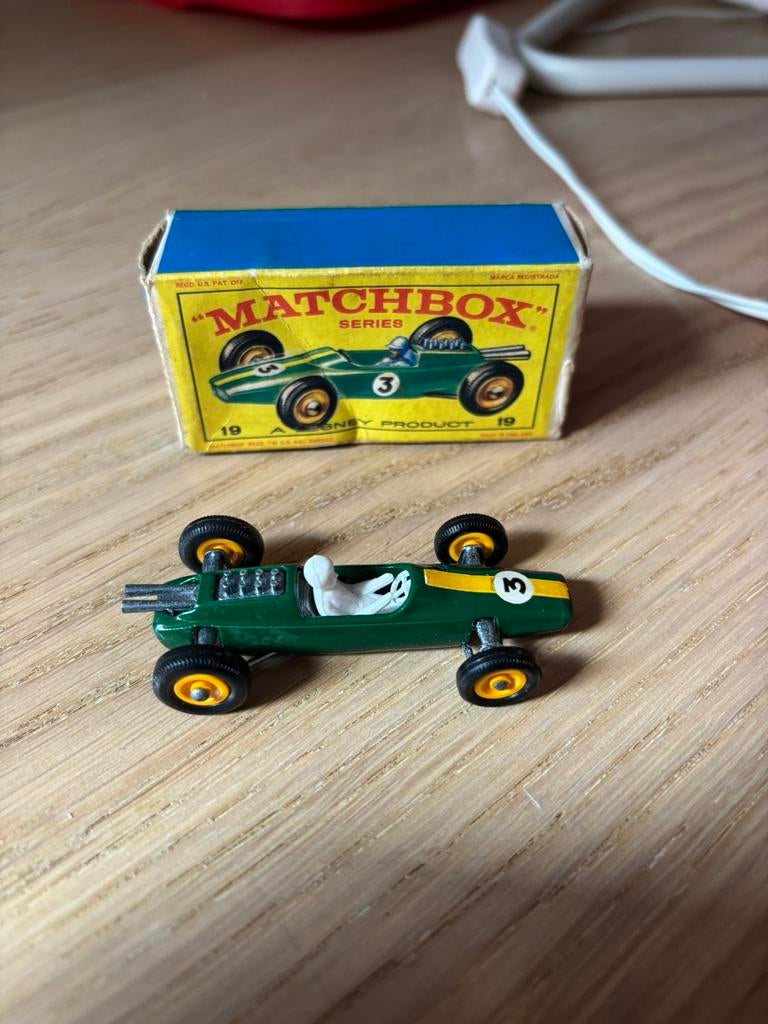 Matchbox lesney no19 Lotus racing car, Verzenden, Zo goed als nieuw, Lesney
