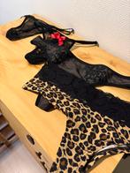 4 nieuwe strings van B Love/Tex/Besired (M/L)., Kleding | Dames, Ondergoed en Lingerie, Ophalen of Verzenden, Zwart, String