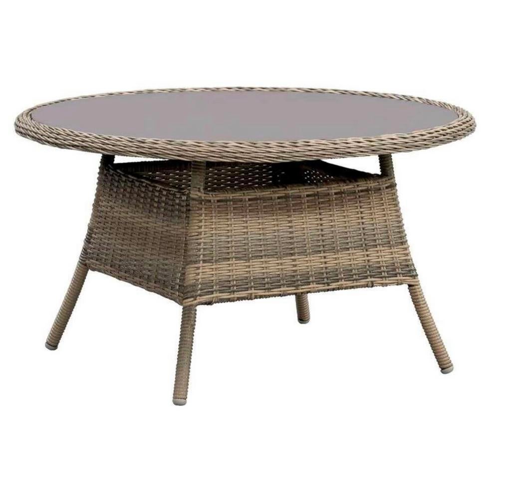 Tuintafel NIEUW IN DOOS, Enlèvement, Neuf, Rond, Osier