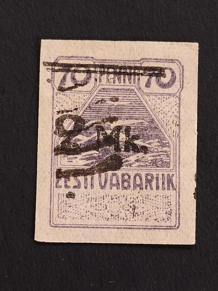 Estland 1920 - vogels, zeemeeuwen; met opdruk, Verzenden, Overige landen, Gestempeld