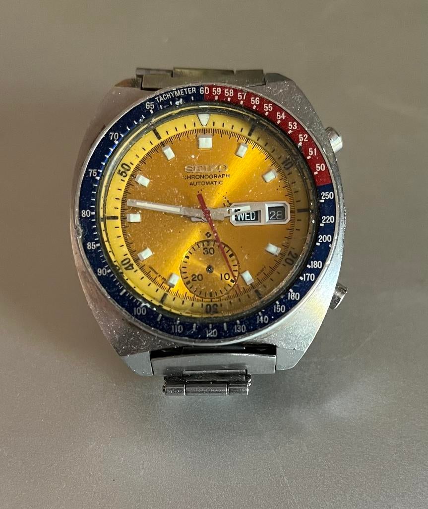 Seiko Chronograph Automatic collectors item, Handtassen en Accessoires, Horloges | Heren, Gebruikt, Seiko, Ophalen of Verzenden