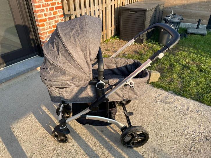 Dreambee 3-in-1 Kinderwagen - grijs, Kinderen en Baby's, Buggy's, Zo goed als nieuw, Regenhoes, Verstelbare rugleuning, Voetenzak