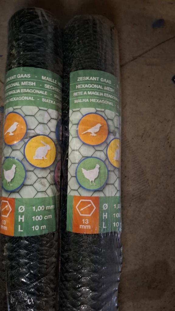 Promo! Kuikengaas 13mm 100cm hoog diverse lengtes, Tuin en Terras, Gaas en Draad, Nieuw, Ophalen