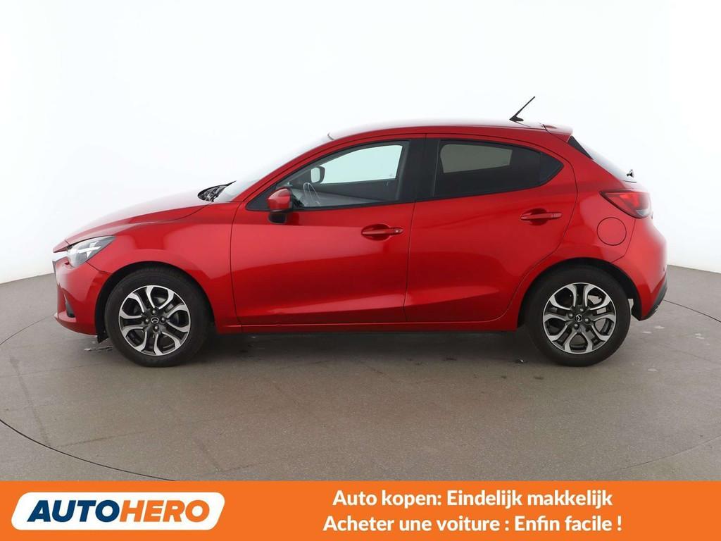 Mazda 2 1.5 Diesel Exclusive-Line (bj 2016), Voorwielaandrijving, Gebruikt, Zwart, Parkeersensor