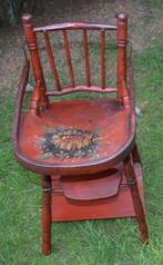 Chaise de poupée vintage avec peinture Hindelopen, Enlèvement ou Envoi