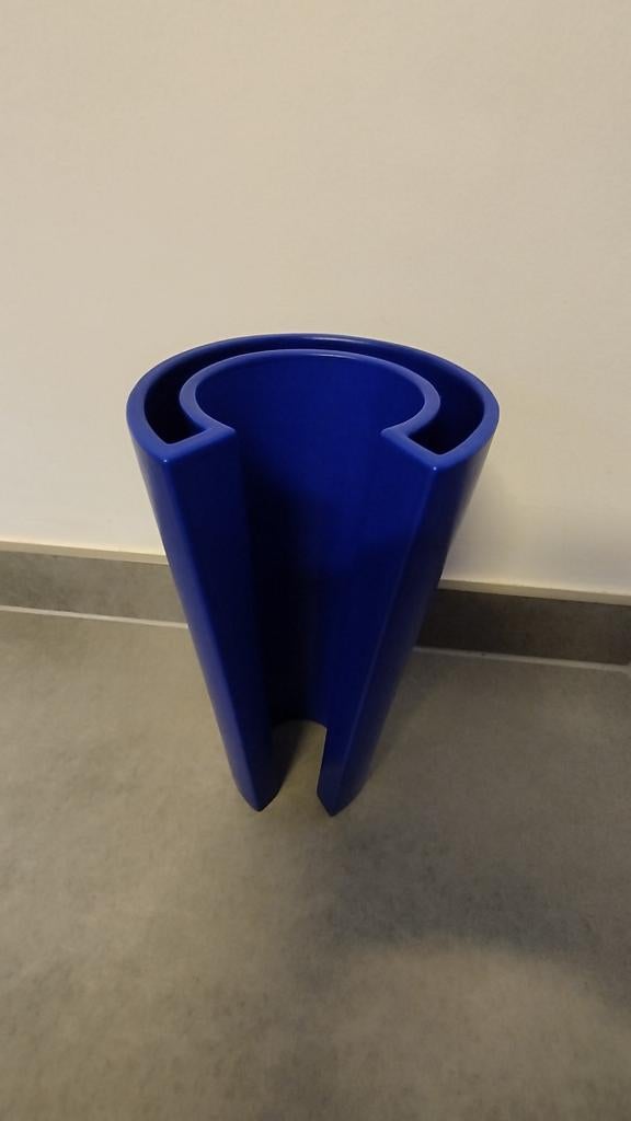 Vase Claude Dumas Géométrique "C" 1980 bleu (RARE !!!), Maison & Meubles, Enlèvement