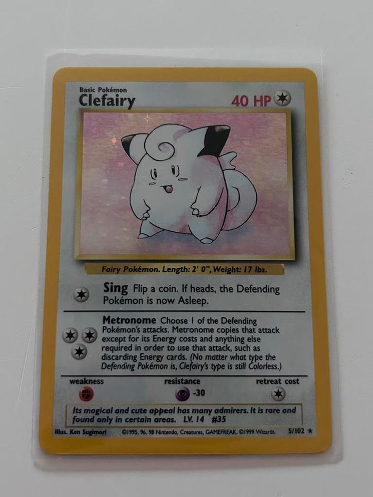 Pokémon Clefairy #5 /102, Hobby & Loisirs créatifs, Jeux de cartes à collectionner | Pokémon, Comme neuf, Cartes en vrac, Enlèvement ou Envoi
