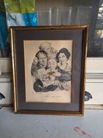 Lithografie de vijf zintuigen 1845, Ophalen of Verzenden
