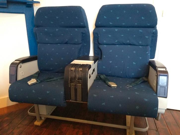 Siège d'avion SABENA - siège, Collections, Aviation, Utilisé, Enlèvement