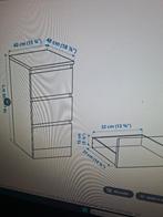 Commode Ikea Malm, Maison & Meubles, 25 à 50 cm, Moins de 100 cm, Enlèvement, Moins de 50 cm