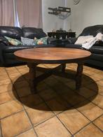 Massief eiken ronde salontafel – klassiek & degelijk, Ophalen