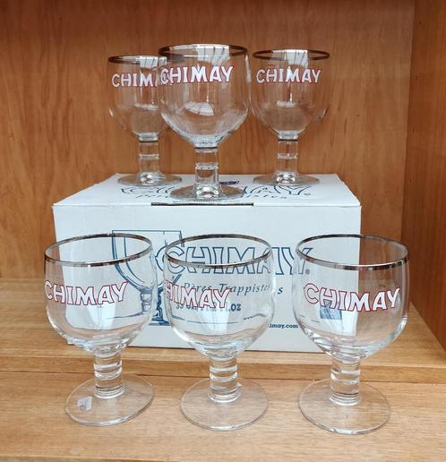 Chimay doos met 6 glazen 33cl NIEUW!!!, Verzamelen, Biermerken, Nieuw, Glas of Glazen, Ophalen of Verzenden