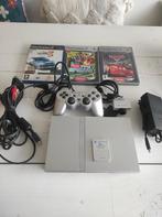 Lot PS2 Playstation 2 slim silver complet, Games en Spelcomputers, Ophalen of Verzenden, Zo goed als nieuw, Slim