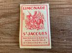 Oud etiket LIMONADE St.JACQUES, Verzamelen, Ophalen of Verzenden, Zo goed als nieuw, Overige onderwerpen, Prent