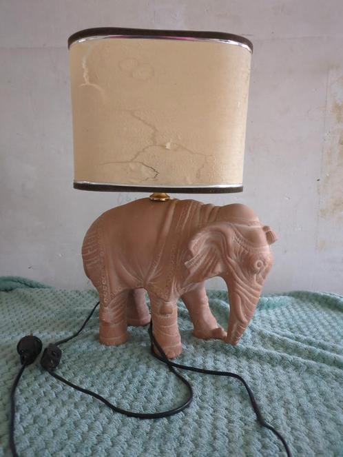 Terra olifanten lamp, Huis en Inrichting, Lampen | Tafellampen, Zo goed als nieuw, Ophalen of Verzenden