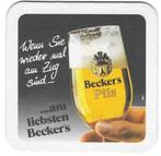 bierviltje 1st. Beker's, Verzamelen, Biermerken, Verzenden
