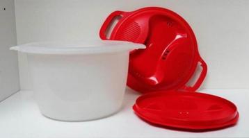 Tupperware™ « Graankoker » 2 liter - wit en rood beschikbaar voor biedingen