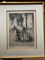 Kurt Peiser " Achterbuurt" gravure signée numérotée, Ophalen of Verzenden