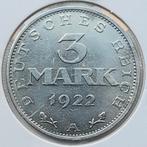 Duitsland 3 Mark 1922 A     (732), Ophalen of Verzenden, Duitsland