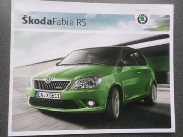 Skoda Fabia RS 2010 Brochure beschikbaar voor biedingen