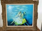 Tableau de Marguerite Brouhon l’espace bleu, Ophalen