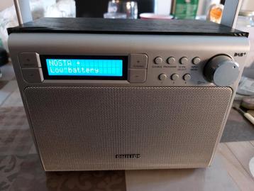 La radio Philips DAB Plus fonctionne avec alimentation et/ou