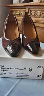 Schoenen met hak kastanjebruin DAIME M37 NIEUW!, Kleding | Dames, Schoenen, Bruin, La Donna, Nieuw, Ophalen of Verzenden