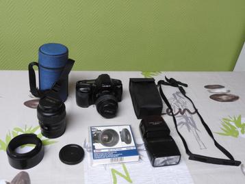 Analoge Fotocamera Minolta Dynax 3 xi + Zoomlens + Accessoir beschikbaar voor biedingen