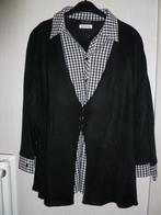 Grote maten gilet met blouse, maat 52, Kleding | Dames, Ophalen of Verzenden