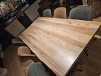 collectie HH eiken tafel met 6 stoelen, Huis en Inrichting, Ophalen, Gebruikt