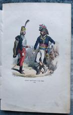 Gravure d'un général républicain et son guide 1795 France, Photo ou Poster, Armée de terre, Enlèvement ou Envoi