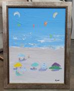 XTIAN, op het strand van Torreguardiaro, Antiek en Kunst, Kunst | Schilderijen | Klassiek, Ophalen of Verzenden