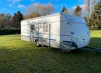 Grote 6 persoons caravan met stapelbed en dubbel bed, Caravans en Kamperen, Caravans, Particulier, Mover, Dethleffs