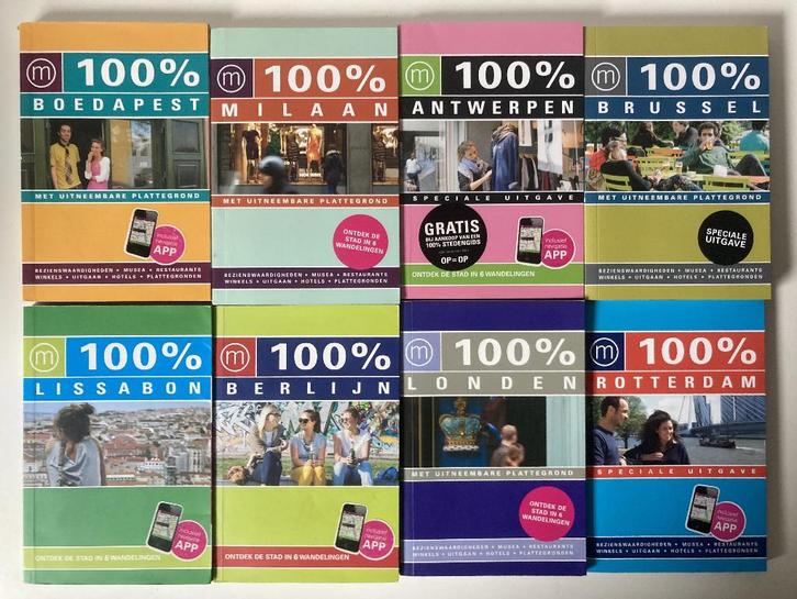 Reisgids 100% (€2,50/stuk), Boeken, Reisgidsen, Ophalen of Verzenden