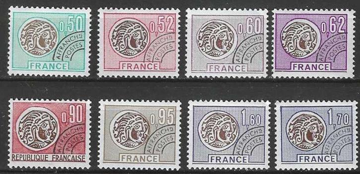 Frankrijk 1976 - Yvert 138pre-145pre - Gallische munten (PF), Postzegels en Munten, Postzegels | Europa | Frankrijk, Postfris