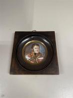 Antiek miniatuurportret van een huzaar, Enlèvement ou Envoi