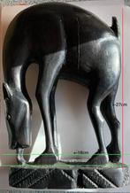 africaine, ébène sculpture d'une gazelle, Ophalen