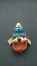Supersmurf met roeiboot 4.0219, Verzamelen, Smurfen, Verzenden, Gebruikt, Overige Smurfen, Poppetje, Figuurtje of Knuffel