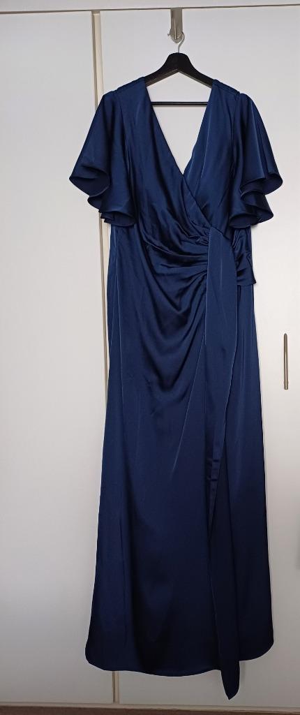 feestjurk, Kleding | Dames, Gelegenheidskleding, Zo goed als nieuw, Galajurk, Maat 46/48 (XL) of groter, Blauw, Ophalen