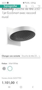 hansgroher wanddouchekop nieuw, Ophalen, Nieuw