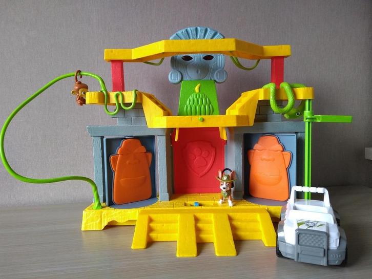 ☼ Paw Patrol Jungle + Tracker en Wagen, Kinderen en Baby's, Speelgoed |Speelgoedvoertuigen, Zo goed als nieuw, Ophalen of Verzenden