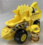 Paw Patrol Dino Rescue Rubble Deluxe Voertuig Graafmachine, Kinderen en Baby's, Verzenden, Zo goed als nieuw