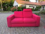 GRATIS LEVERING Chateau ďAx 2.5+2 zits Rood Stoffen Bankstel, 75 à 100 cm, 200 à 250 cm, Banc droit, Comme neuf