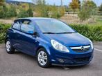 Opel Corsa 2007 1.3/Airco/Zetelverwarming, Stof, Zwart, 4 cilinders, Blauw
