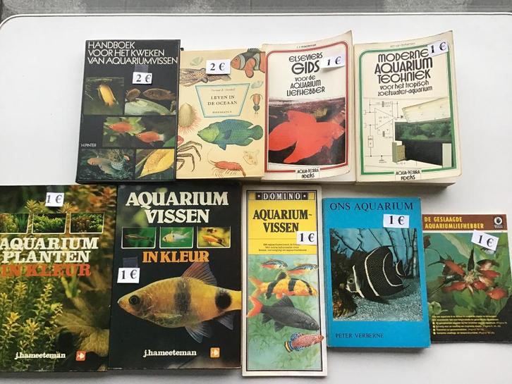 Divers livres sur les poissons - les étangs - les aquariums, Livres, Animaux & Animaux domestiques, Comme neuf, Poissons, Enlèvement ou Envoi